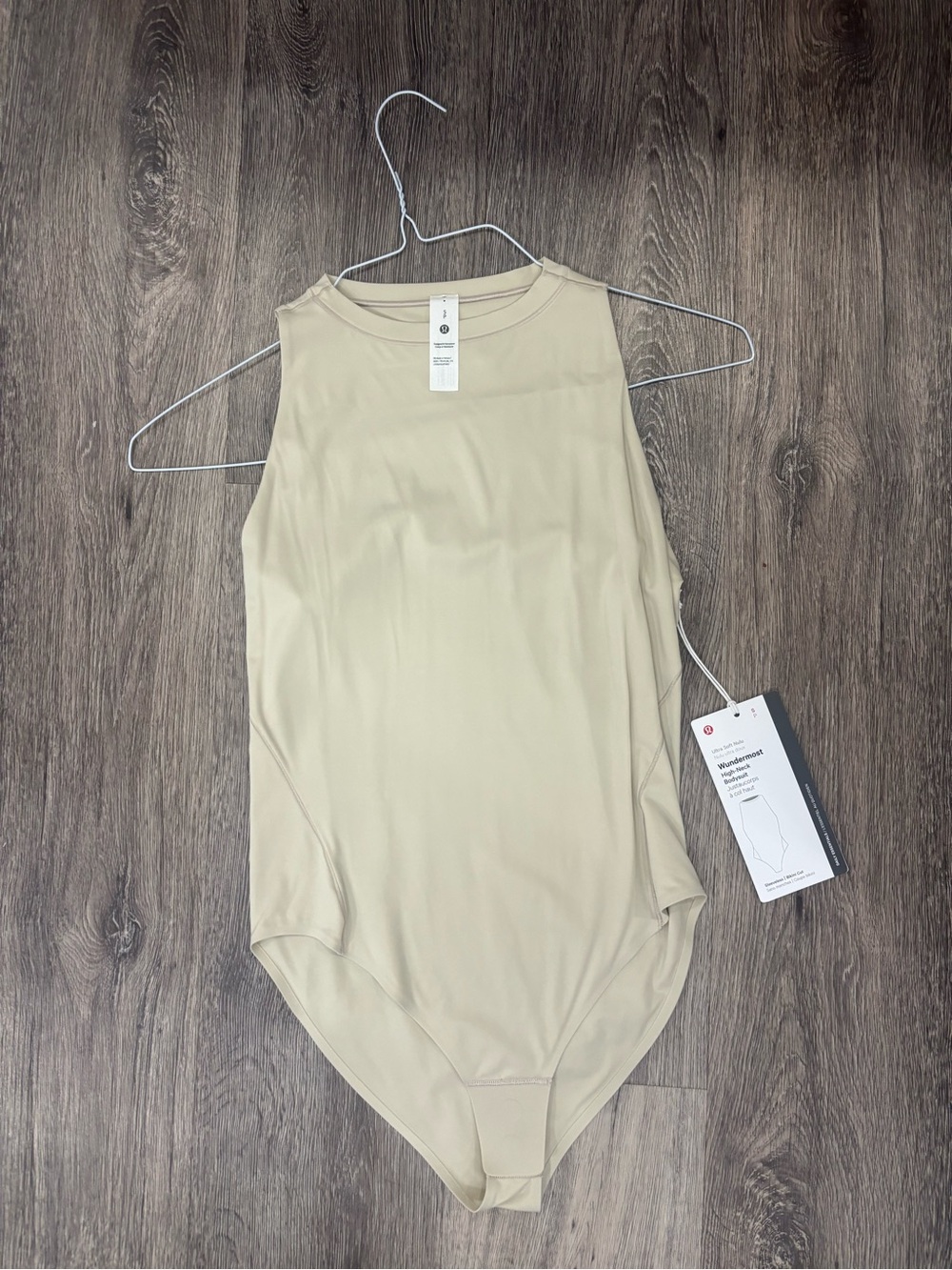 lululemon athletica Sleeveless High Neck Bodysuit in Beige